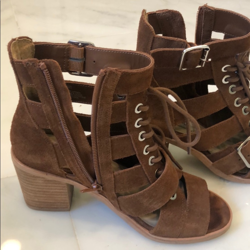 Steve Madden Suede Open Toe Booties - image 4